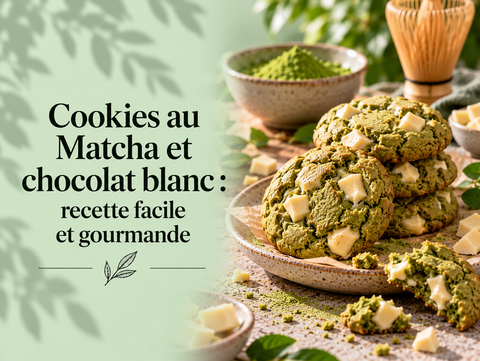Cookies au Matcha et chocolat blanc avec poudre de Matcha – MURSEL Artisan du thé