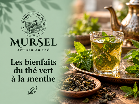 Thé vert à la menthe avec feuilles de menthe fraîche et thé vert en vrac – MURSEL Artisan du thé