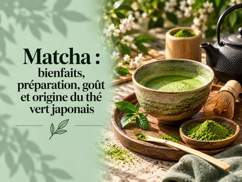 Matcha japonais en poudre avec bol de thé vert et fouet chasen – MURSEL Artisan du thé