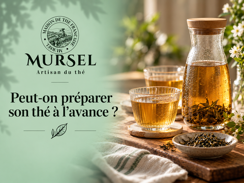 Thé préparé à l’avance dans une carafe et servi en verre – MURSEL Artisan du thé