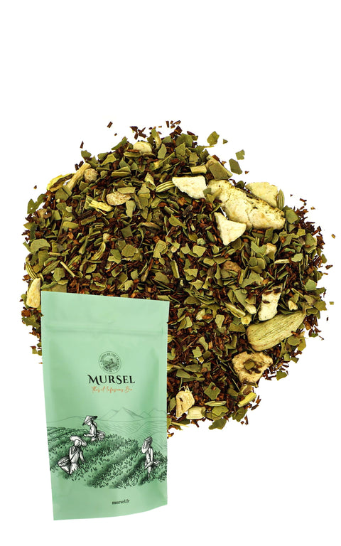 N°5 - Tisane BIO – Mélange Rooibos et maté vert – Saveur orange - Dosettes de vrac pré-dosé