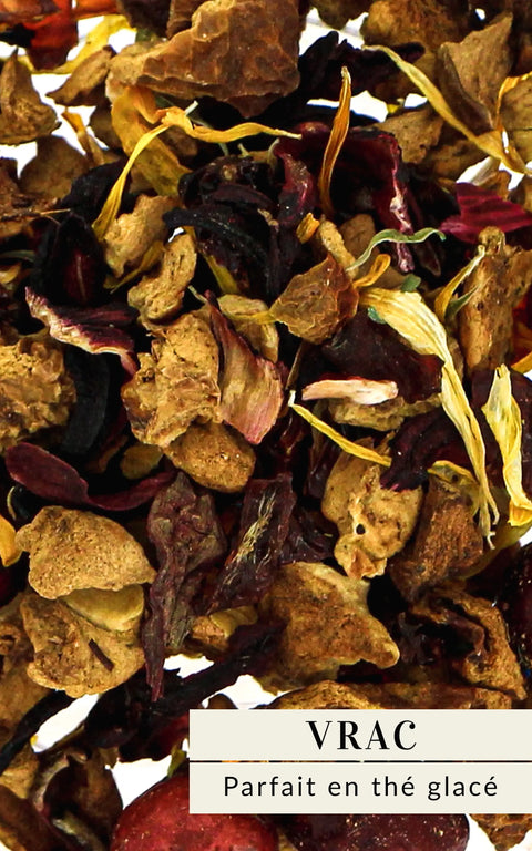 N°12 - Infusion fruitée BIO – Saveur Canneberge (Cranberry) & pêche - Vrac