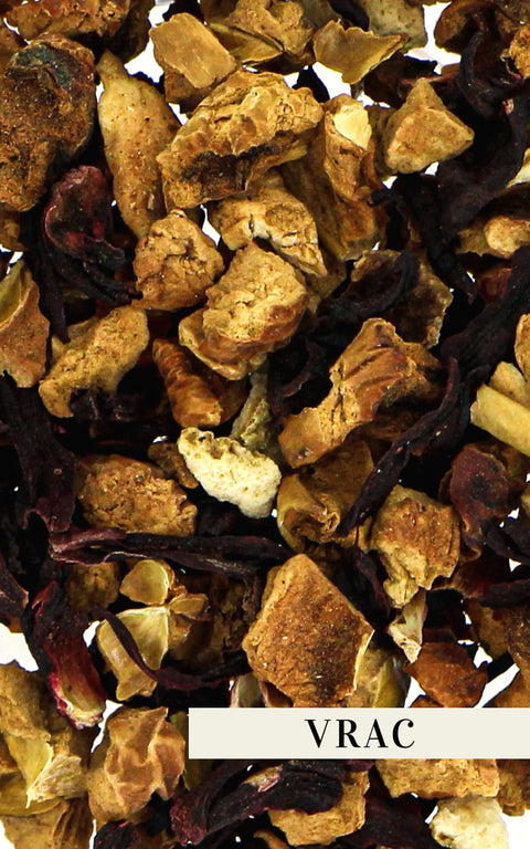 N°13 - Infusion fruitée BIO – Mélange fruité nature – Pomme, orange & hibiscus - Vrac