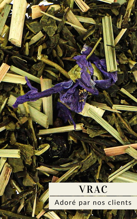 N°15 - Thé vert BIO – Saveur myrtille & romarin - Vrac