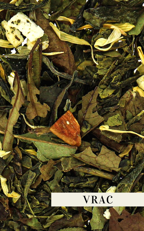 N°22 - Thé blanc BIO – Mélange fruité exotique – Saveur mangue, papaye & citron vert - Vrac