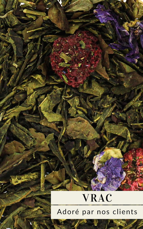 N°29 - Thé vert BIO – Saveur violette, framboise - Vrac
