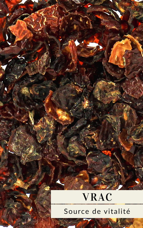 N°43 - Tisane BIO – Tisane de la vitalité – Vitamine C – Coquilles de cynorrhodon - Vrac