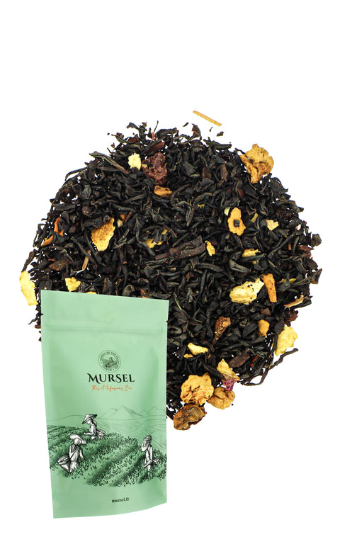 N°49 - Thé noir BIO de Noël – Saveur cannelle – orange - Vrac