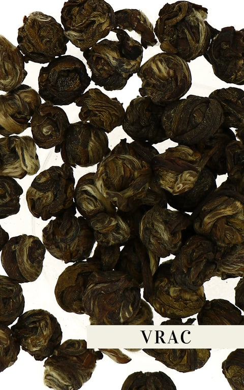 N°62 - Thé blanc BIO – Thé rare - Jasmin Dragon Pearls - Vrac 50gr