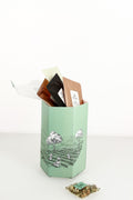 Coffret découverte MURSEL ouvert avec assortiment d’infusettes de thé
